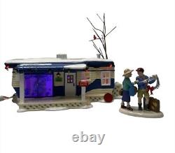 Dept 56 Snow Village Lot 58 Christmas Court Illuminated House Back For Holidays