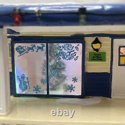 Dept 56 Snow Village Lot 58 Christmas Court Illuminated House Back For Holidays