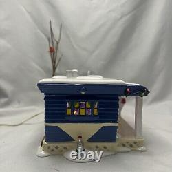 Dept 56 Snow Village Lot 58 Christmas Court Illuminated House Back For Holidays
