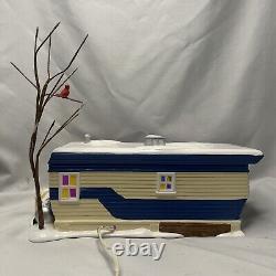 Dept 56 Snow Village Lot 58 Christmas Court Illuminated House Back For Holidays