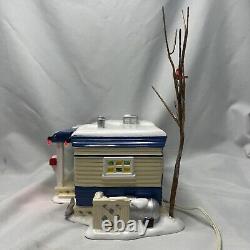 Dept 56 Snow Village Lot 58 Christmas Court Illuminated House Back For Holidays