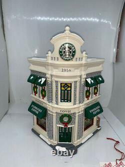 Dept. 56, Snow Village, STARBUCKS COFFEE Shop #54859 (1995/ Retired) with box
