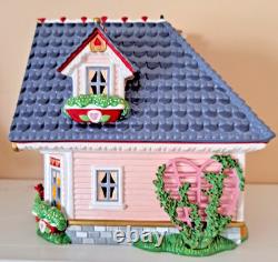 Dept. 56 Snow Village Series Hearts & Blooms Valentine Cottage & Sweethearts