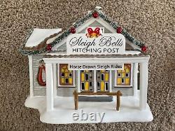 Dept 56 Snow Village Sleigh Bells Hitching Post As Pictured Free Shipping