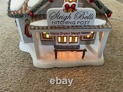 Dept 56 Snow Village Sleigh Bells Hitching Post As Pictured Free Shipping