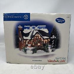 Dept 56 Snow Village Snowman House 55390 RETIRED 2020 with box & adapter Working