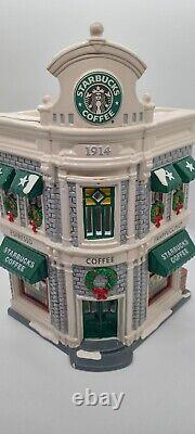 Dept 56 Snow Village Starbucks Coffee #56.54859 Works