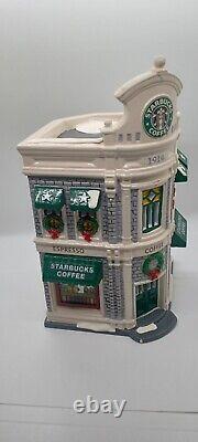 Dept 56 Snow Village Starbucks Coffee #56.54859 Works