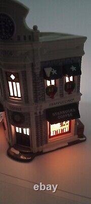 Dept 56 Snow Village Starbucks Coffee #56.54859 Works