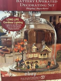 Dept 56 Snow Village Thanksgiving at Grandmothers Autumn Fall Celebration