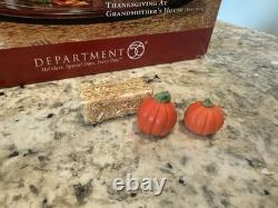 Dept 56 Snow Village Thanksgiving at Grandmothers Autumn Fall Celebration