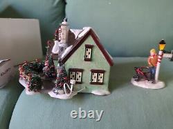 Dept 56 Snow Village The Peppermint House Christmas Lane Building 55350 As-Is