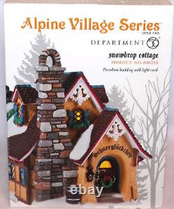 Dept 56 Snowdrop Cottage Alpine Village Christmas 808755
