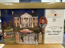 Dept. 56 Special Edition Elvis Presley Graceland Mansion Christmas Set. NRFB