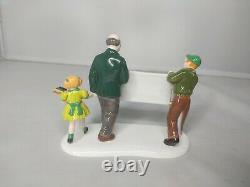 Dept 56 St Patrick's Day parade Snow Village family clan figure Christmas