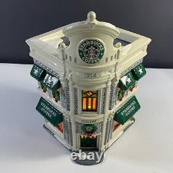 Dept 56 Starbucks Coffee Building Snow Village 1995 Vintage