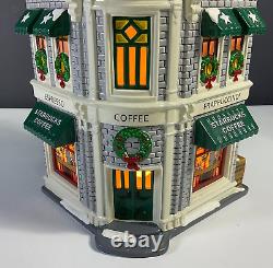 Dept 56 Starbucks Coffee Building Snow Village 1995 Vintage