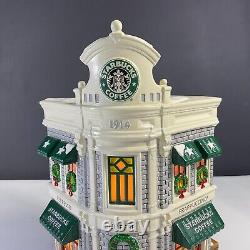 Dept 56 Starbucks Coffee Building Snow Village 1995 Vintage