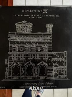 Dept 56 Studio 1200 Second Avenue 25th Anniversary Event Edition Never Displayed