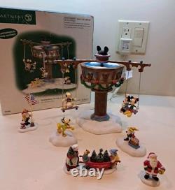 Dept 56 -Swinging Disney Fab Five #56866 -North Pole Series COMPLETE/EUC