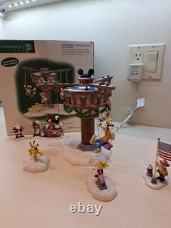 Dept 56 -Swinging Disney Fab Five #56866 -North Pole Series COMPLETE/EUC