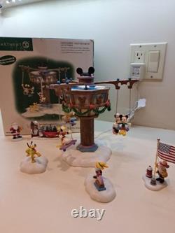 Dept 56 -Swinging Disney Fab Five #56866 -North Pole Series COMPLETE/EUC