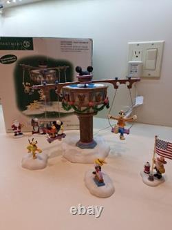 Dept 56 -Swinging Disney Fab Five #56866 -North Pole Series COMPLETE/EUC