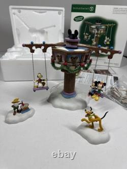 Dept 56 Swinging Disney Fab Five # 56866 North Pole Series Mickey Minnie Pluto