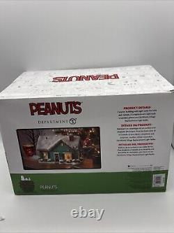 Dept 56 THE BLUE HOUSE ON JAMES STREET Peanuts Village 6013660 NEW 2024