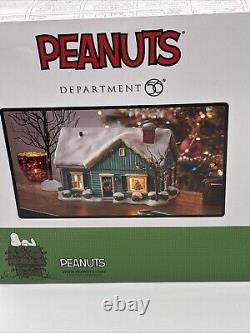 Dept 56 THE BLUE HOUSE ON JAMES STREET Peanuts Village 6013660 NEW 2024