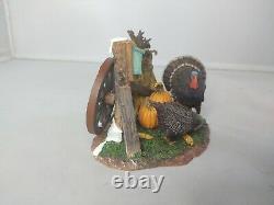 Dept 56 Thanksgiving Village Accessories figure turkeys geese in the field Set