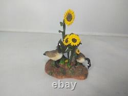 Dept 56 Thanksgiving Village Accessories figure turkeys geese in the field Set