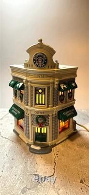 Dept 56 The Original Snow Village 54859 STARBUCKS COFFEE Painted Ceramic