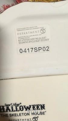 Dept 56 The Skeleton House RETIRED NEW WithDEFECT Halloween Village Trick-Or-Treat