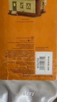 Dept 56 The Skeleton House RETIRED NEW WithDEFECT Halloween Village Trick-Or-Treat