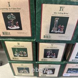 Dept 56 Twelve 12 Days of Christmas Dickens Village Complete Set Retired 1995