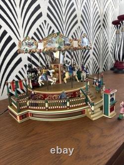 Dept 56 Victorian Carousel Animated Christmas Village Fairground Display