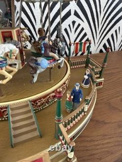 Dept 56 Victorian Carousel Animated Christmas Village Fairground Display