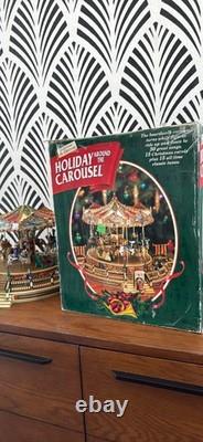 Dept 56 Victorian Carousel Animated Christmas Village Fairground Display