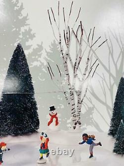 Dept. 56 Village Animated Ice Skating Pond Accessory Figurine 801130DISCOUNT