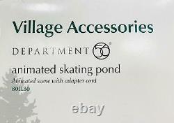 Dept. 56 Village Animated Ice Skating Pond Accessory Figurine 801130DISCOUNT
