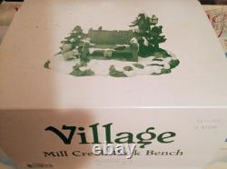 Dept 56 Village Animated Skating Pond with all accessories shown