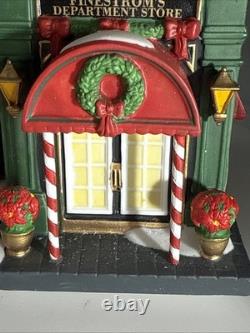 Dept 56 Visiting Santa At Finestrom's Christmas Village Building & Figure