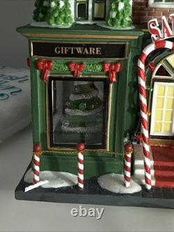 Dept 56 Visiting Santa At Finestrom's Christmas Village Building & Figure