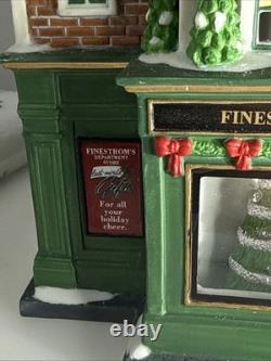 Dept 56 Visiting Santa At Finestrom's Christmas Village Building & Figure