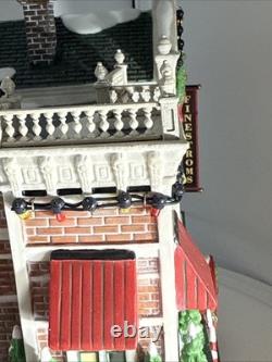 Dept 56 Visiting Santa At Finestrom's Christmas Village Building & Figure