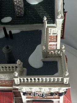 Dept 56 Visiting Santa At Finestrom's Christmas Village Building & Figure