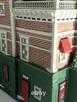 Dept 56 Visiting Santa At Finestrom's Christmas Village Building & Figure