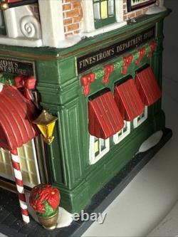Dept 56 Visiting Santa At Finestrom's Christmas Village Building & Figure
