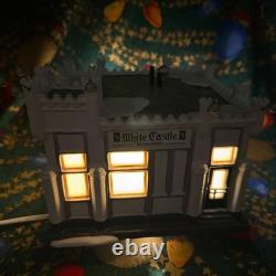 Dept 56 White Castle Hamburger Original Snow Village Light-Up Ceramic Christmas